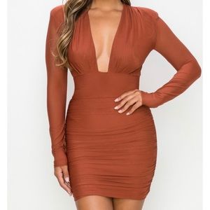Deep V Dress
